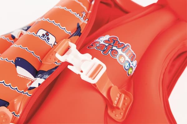 Swim Safe Uppblåsbar Väst Deluxe (tyg foder) 3-6 år, sjöjungfru