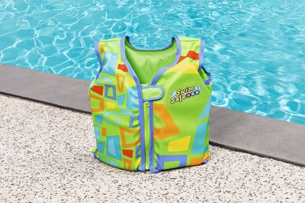 Swim Safe Sim Träningsväst UPF 50+, Skum 19–30 kg, Grön