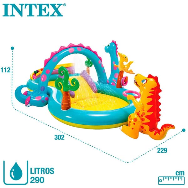 Intex Dinosaur Pool Monivärinen 333 x 229 x 112 cm