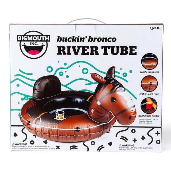 Bigmouth Inc Horse River Tube Float Gylden 81 x 117 x 152 cm