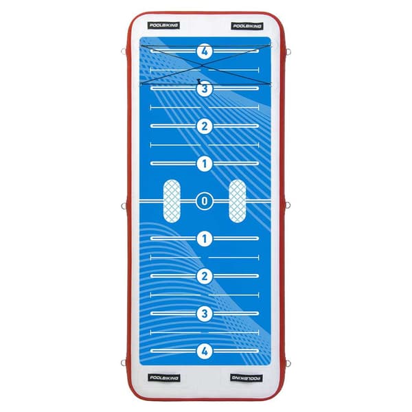 Poolbiking Vandplatform Poolmat Blå