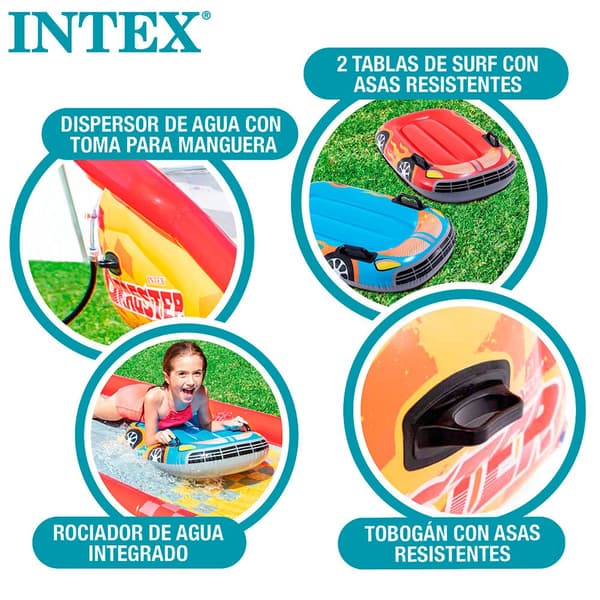 Intex Racing Fun Slidng Track 561x119x79 Cm Flerfarvet 561 x 119 x 79 cm