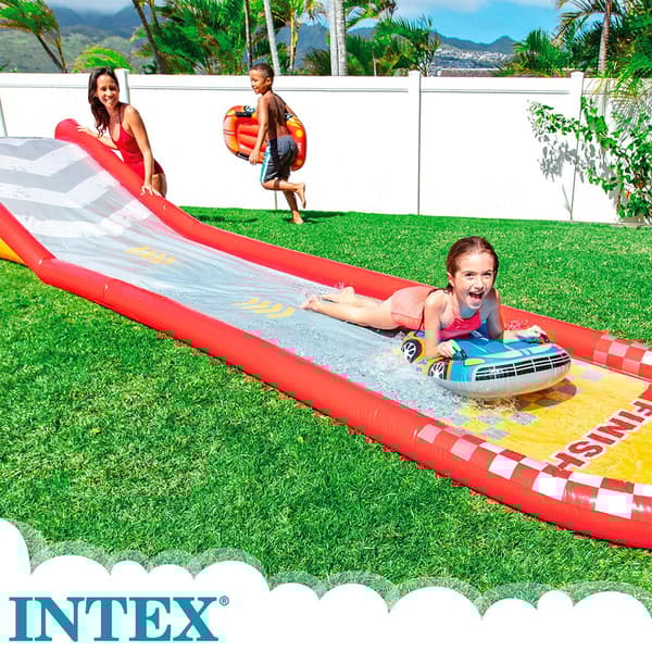 Intex Racing Fun Slidng Track 561x119x79 Cm Flerfarvet 561 x 119 x 79 cm