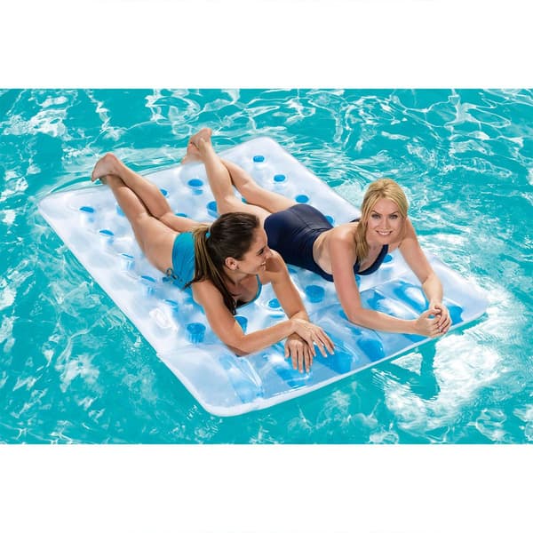 Bestway Pool Luftmadrasser Transparent 193 x 142 cm