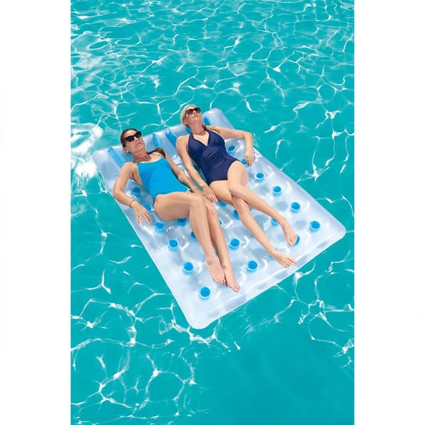 Bestway Pool Luftmadrasser Transparent 193 x 142 cm