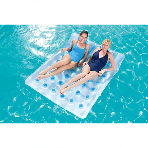 Bestway Pool Luftmadrasser Transparent 193 x 142 cm