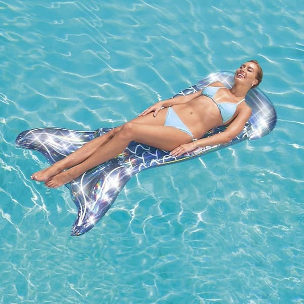 Bestway Mermaid Tail Luftmadras Til Pool Flerfarvet 193 x 101 cm