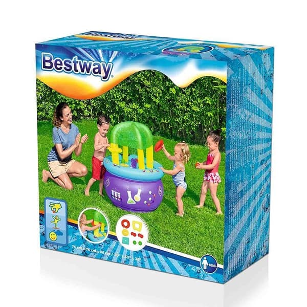 Bestway 52573 Oppusteligt Læringsbord Flerfarvet 76 x 76 x 88 cm
