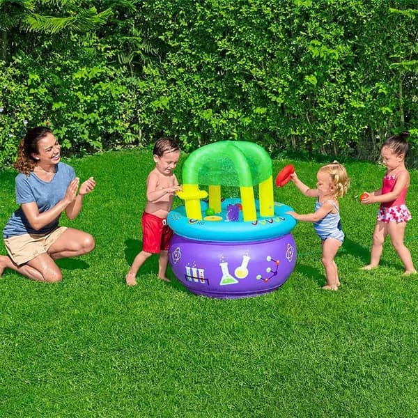 Bestway 52573 Oppusteligt Læringsbord Flerfarvet 76 x 76 x 88 cm