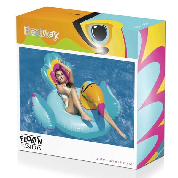 Bestway Tucan Pool Luftmadrasser Blå 207 x 150 cm