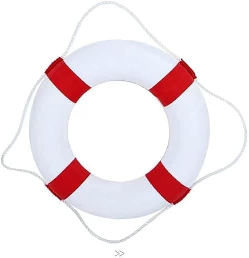 Life Ring Pool Säkerhetsring,Simskum Ring Boj Simbassäng Säkerhet Life Preserver med Perimeter Rep,pool dekor Lämplig för barn