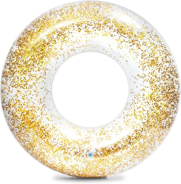 Glittrande barnbadring 66x30cm Lämplig för barn under 15 år (35-48kg) - Guld/Rosa Guld