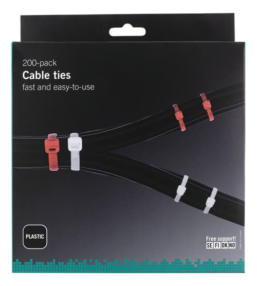 Pro Nippusiteet Musta - 2.5mm/100mm