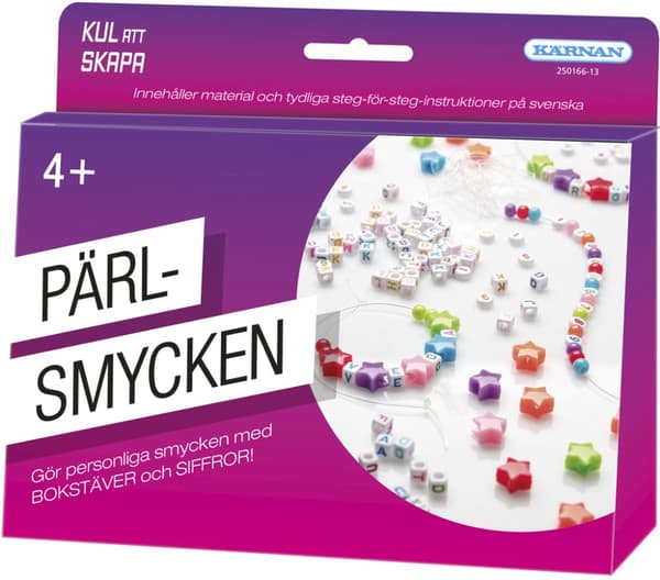 Morsomt å lage perlesmykker, bokstaver og tall Kärnan