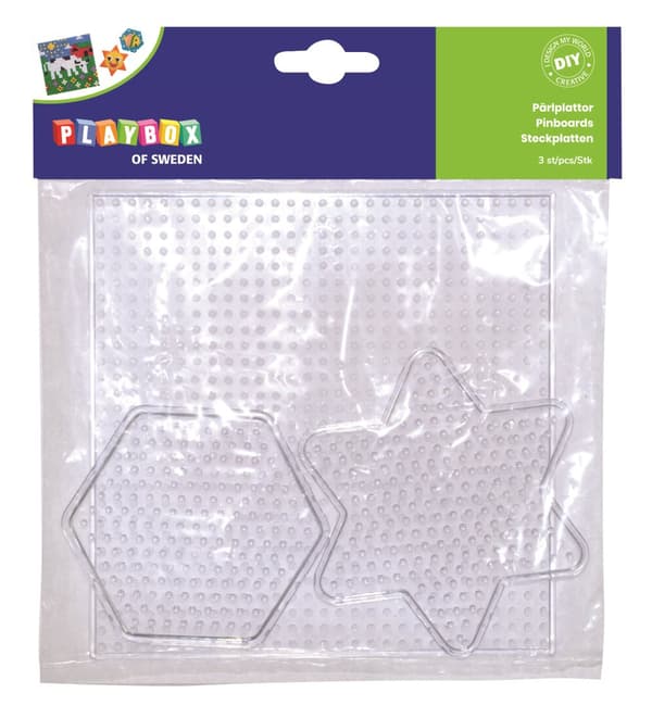 Perleplater 3 stk Playbox