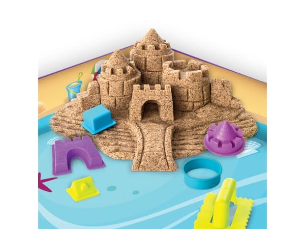 Kinetic Sand KNS ACK Beach Day Fun Kit GML, Magisk sand för barn, 3 År, Multifärg