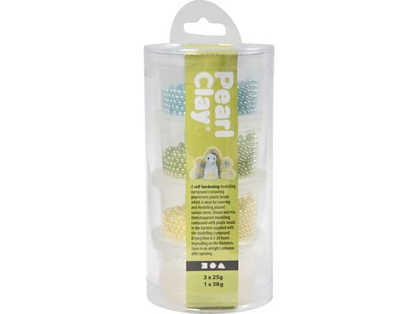 Creativ Company Pearl Clay Pastell Blue Ziel. Gul