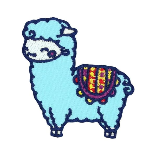Grindstore Baby Llama Patch Sky Blue One Size