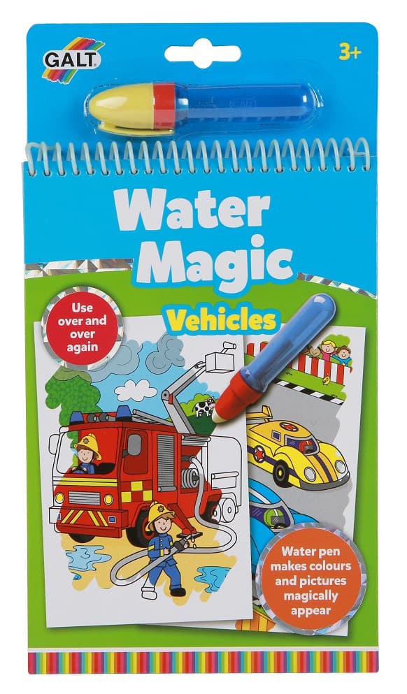 Målarbok Water Magic Fordon Galt