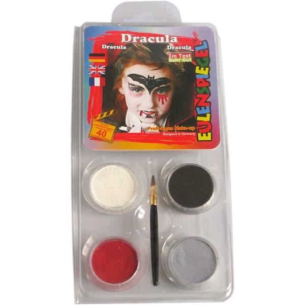Eulenspiegel Ansiktsmaling - sminkesett, dracula, ass. farger, 1 sett
