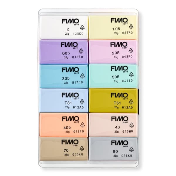 FIMO Lera Soft Colour 12-p Pastellfärger Staedtler