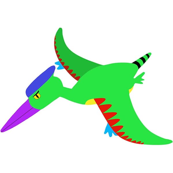 Dinosaurer, hvit, H: 15-22 cm, B: 24-25 cm, 230 g, 16 stk./ 1 pk.