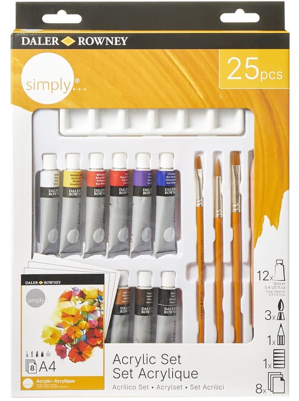 Daler-Rowney Akrylfärg Set 25 delar