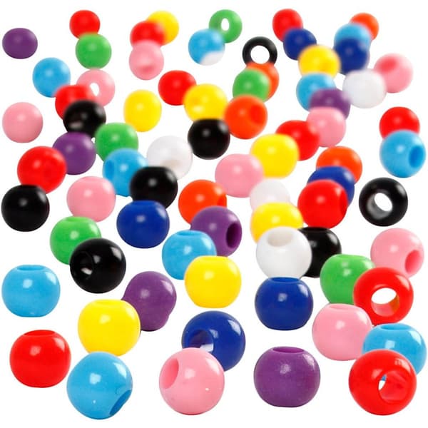 Kongoperler, diam. 6 mm, hulstr. 3 mm, 75 g, 125 ml/ 1 pk.