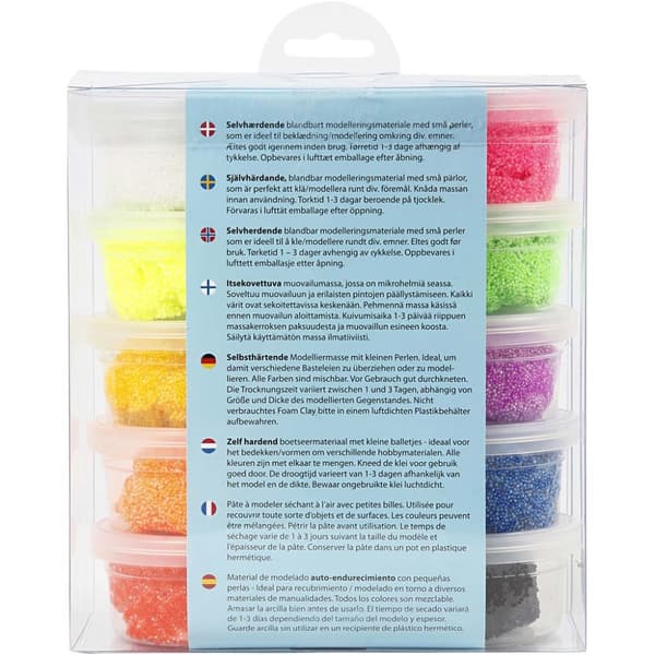 Foam Clay® , ass. farger, 10x35 g/ 1 pk.