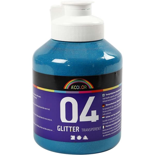 Akrylfärg Mix 04 Glitter 6x500 ml A-color