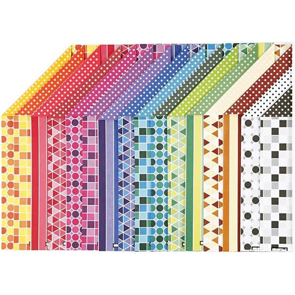 Färgad Kartong, A4, 210x297 mm, 100 g, 16mix. ark/ 1 förp.
