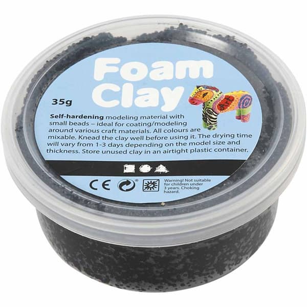Foam Clay Modellera 35 g Svart