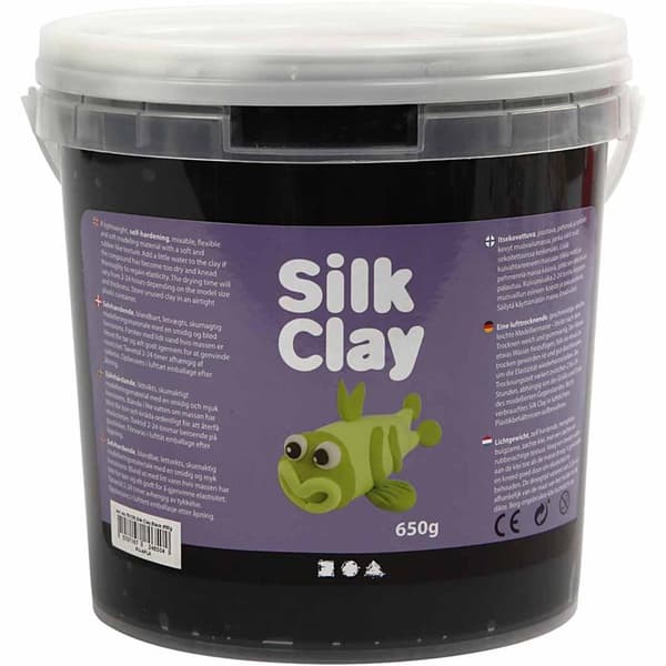 Silk Clay®, 650 g, svart