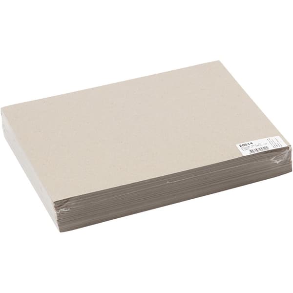 Resirkulert Papp, A4, ark 210x297 mm, 225 g, grå brun, 125 ark/ 1 pk.