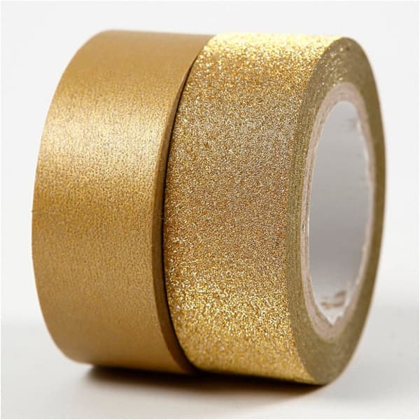 Designtape, B: 15 mm, gull, 2 rl./ 1 pk.