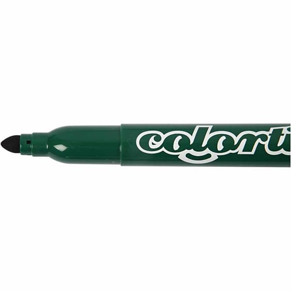 Colortime Tusch, streg 5 mm, standardfarver, 12 stk./ 1 pk.