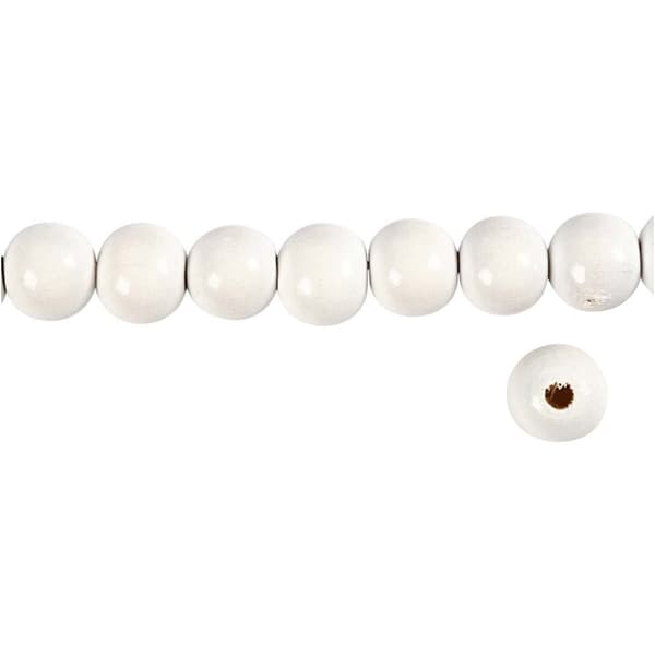Träpärlor dia 12 mm Blå 22 g