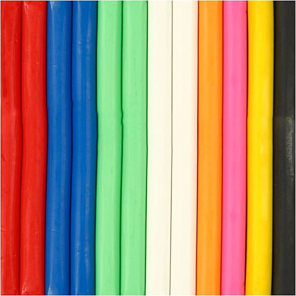 Modellervoks, ass. farger, 8x500 g/ 1 pk.