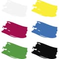 Miniatyrbilde 3 av 3: Plus Color Hobbymaling, primær farger, 6x60 ml/ 1 pk.