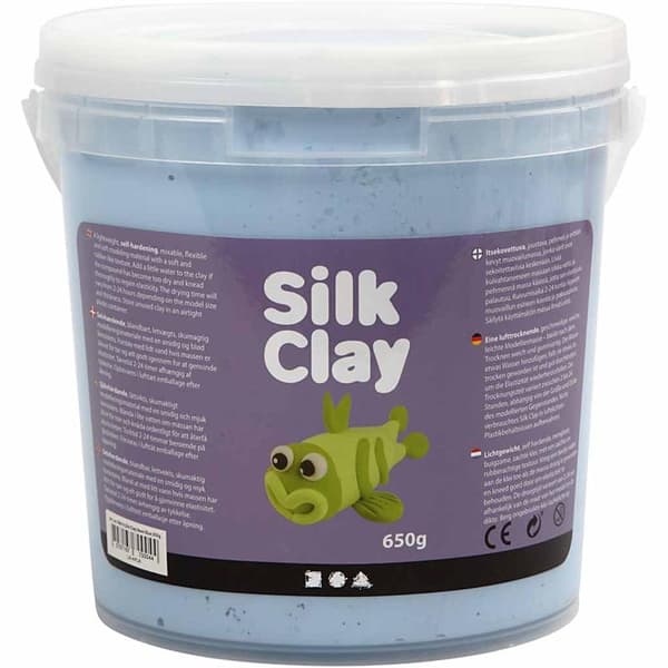 Silk Clay®, 650 g, neon blå