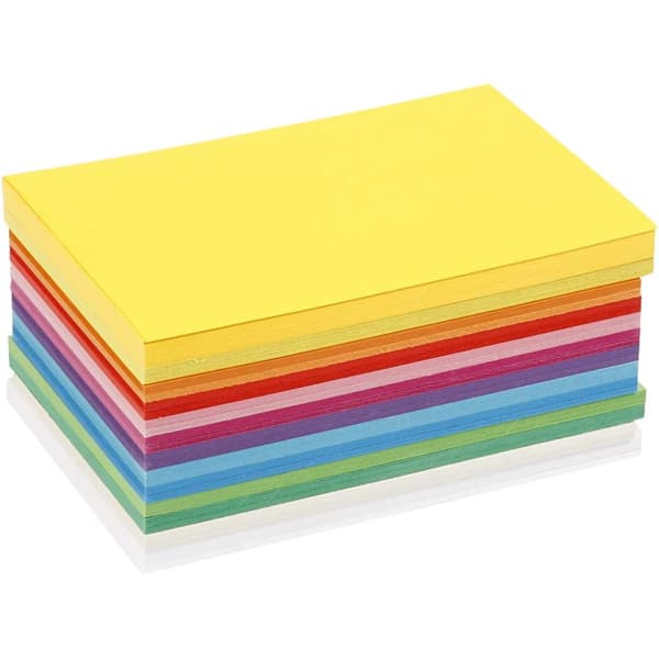Vårpapp, A6, ark 105x148 mm, 180 g, ass. farger, 120 ass. ark/ 1 pk.