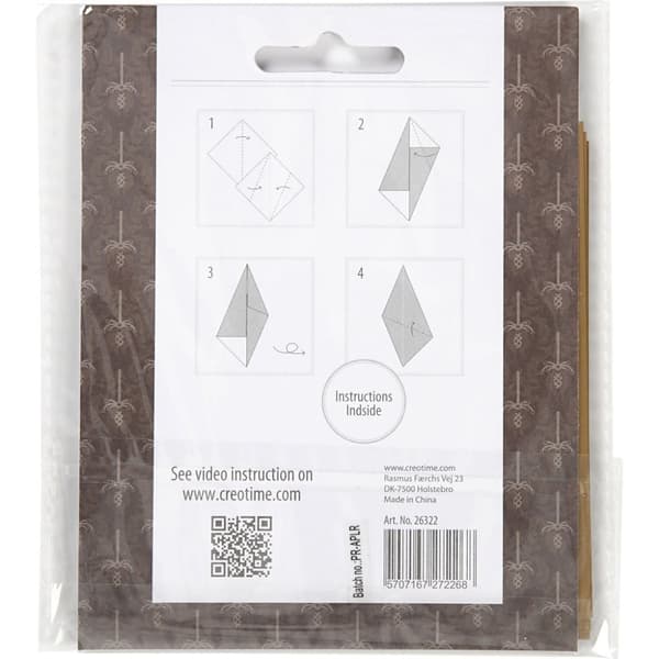Origamipapper, guld, stl. 10x10 cm, 128 g, 20 ark/ 1 förp.