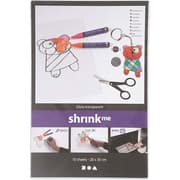 Krympeplast, ark 20x30 cm, 10 ark, Blank transparent