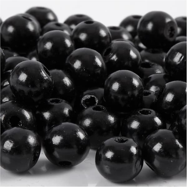 Treperler, dia. 12 mm, hullstr. 3 mm, 22 g, svart