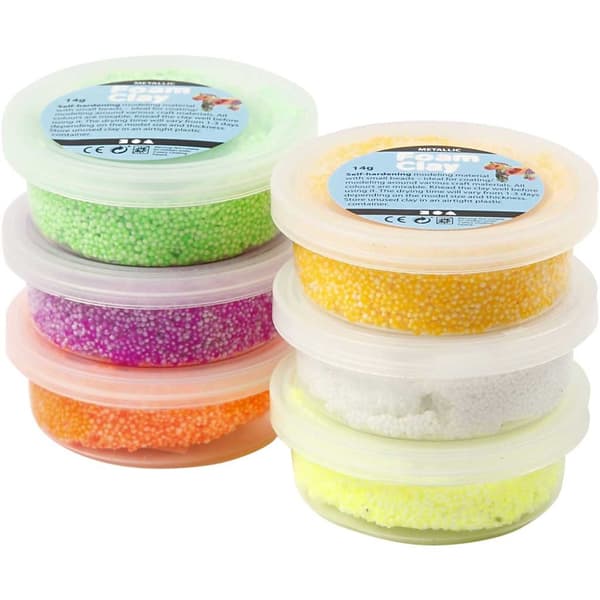 Foam Clay Modellera Vårfärger 6x14 g