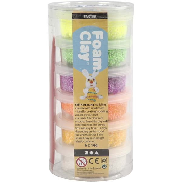Foam Clay Modellera Vårfärger 6x14 g