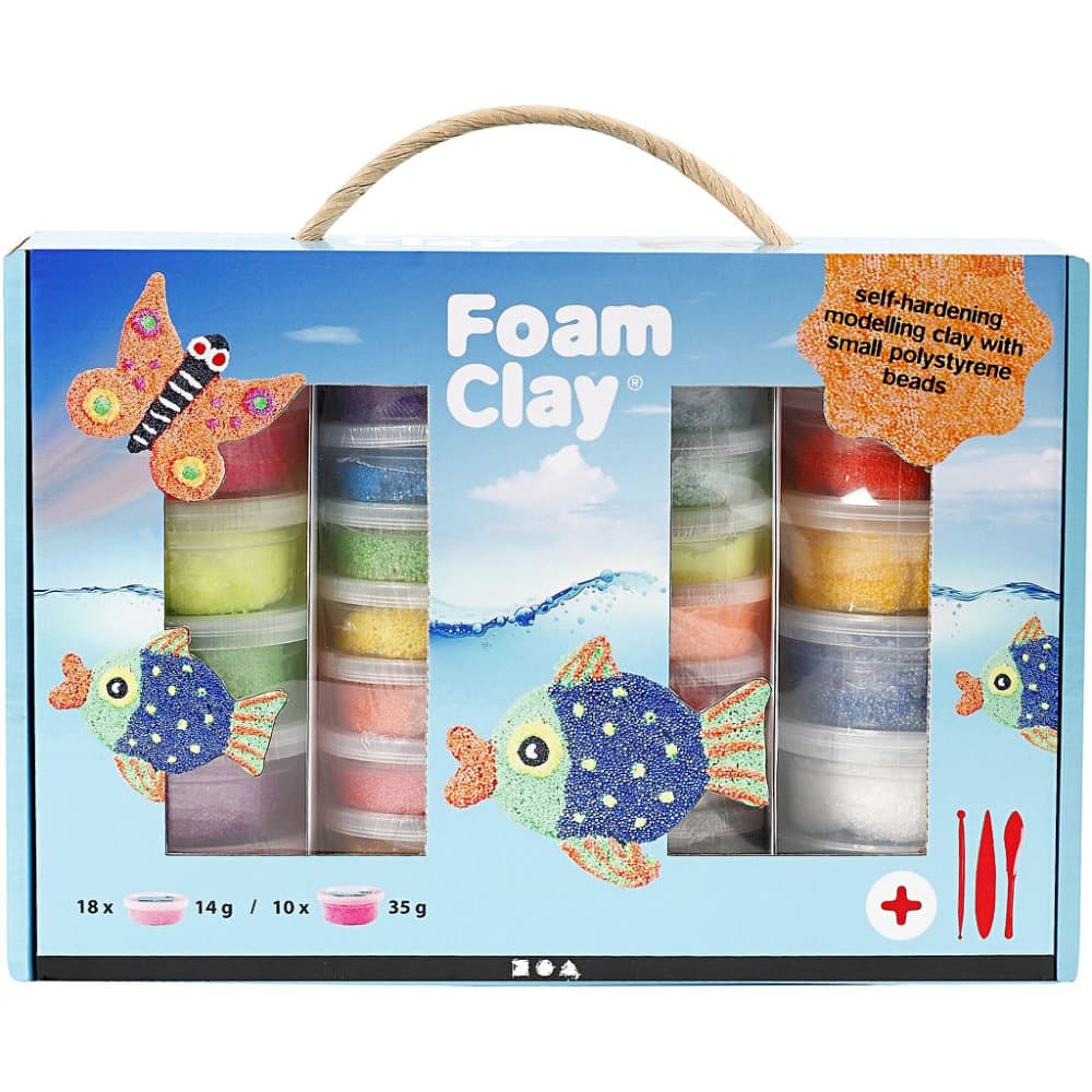 Foam Clay® Set helmimassasetti, 1 setti, värilajitelma CDON