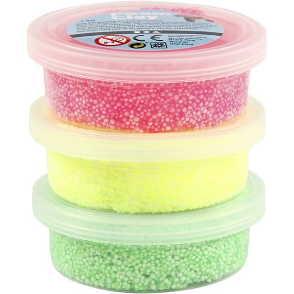 Foam Clay Modellera Neonfärger 3-pack