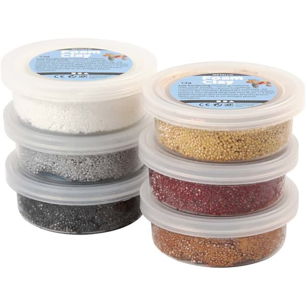 Foam Clay®, metallic, brun harmoni, 6x14 g/ 1 pk.