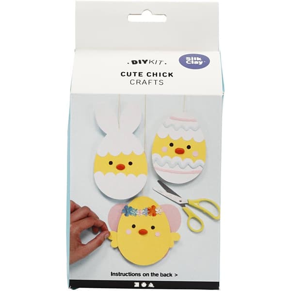 Påskpyssel, kartong med dekoration, 1set